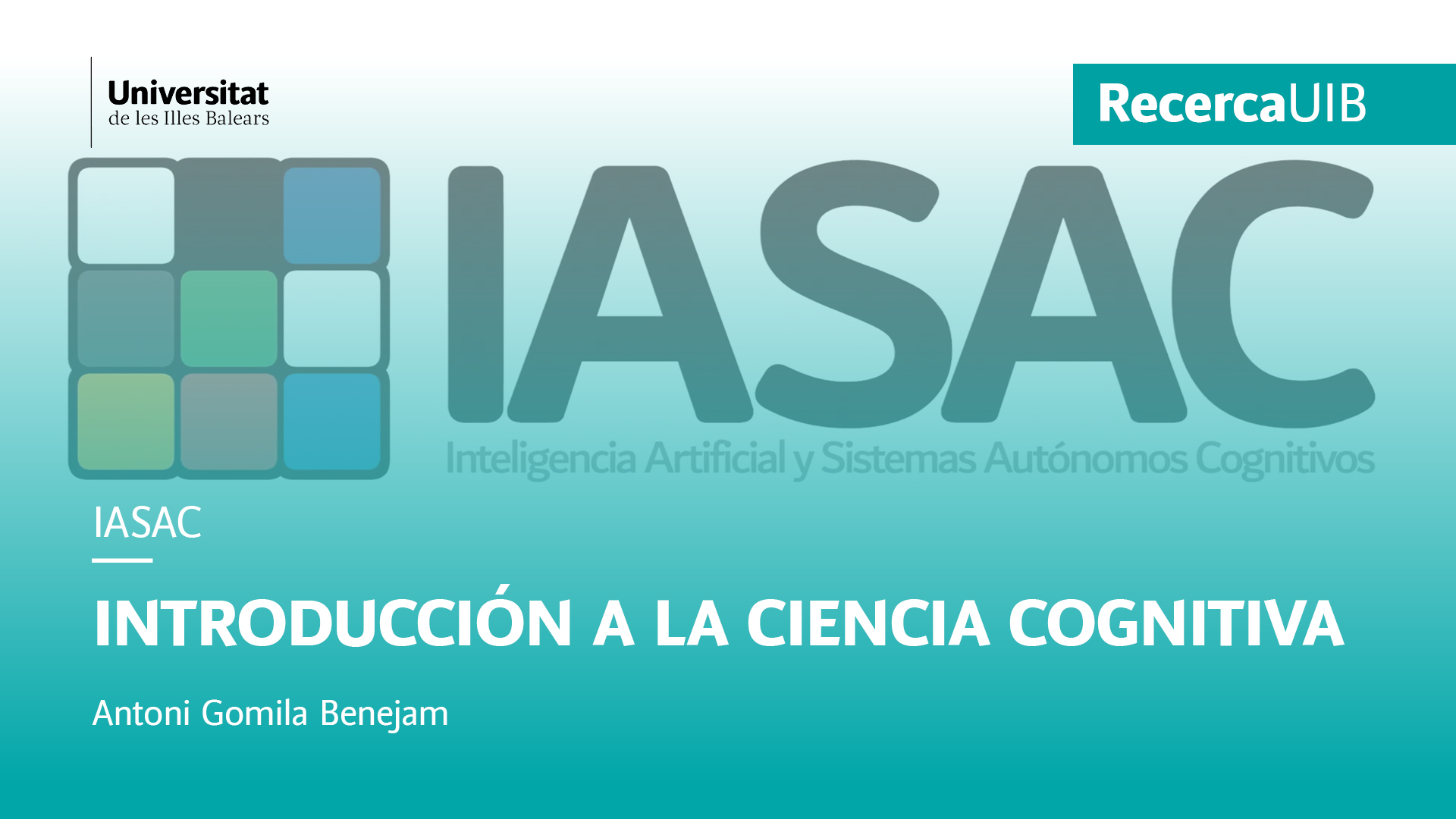 Introducción a la ciencia cognitva