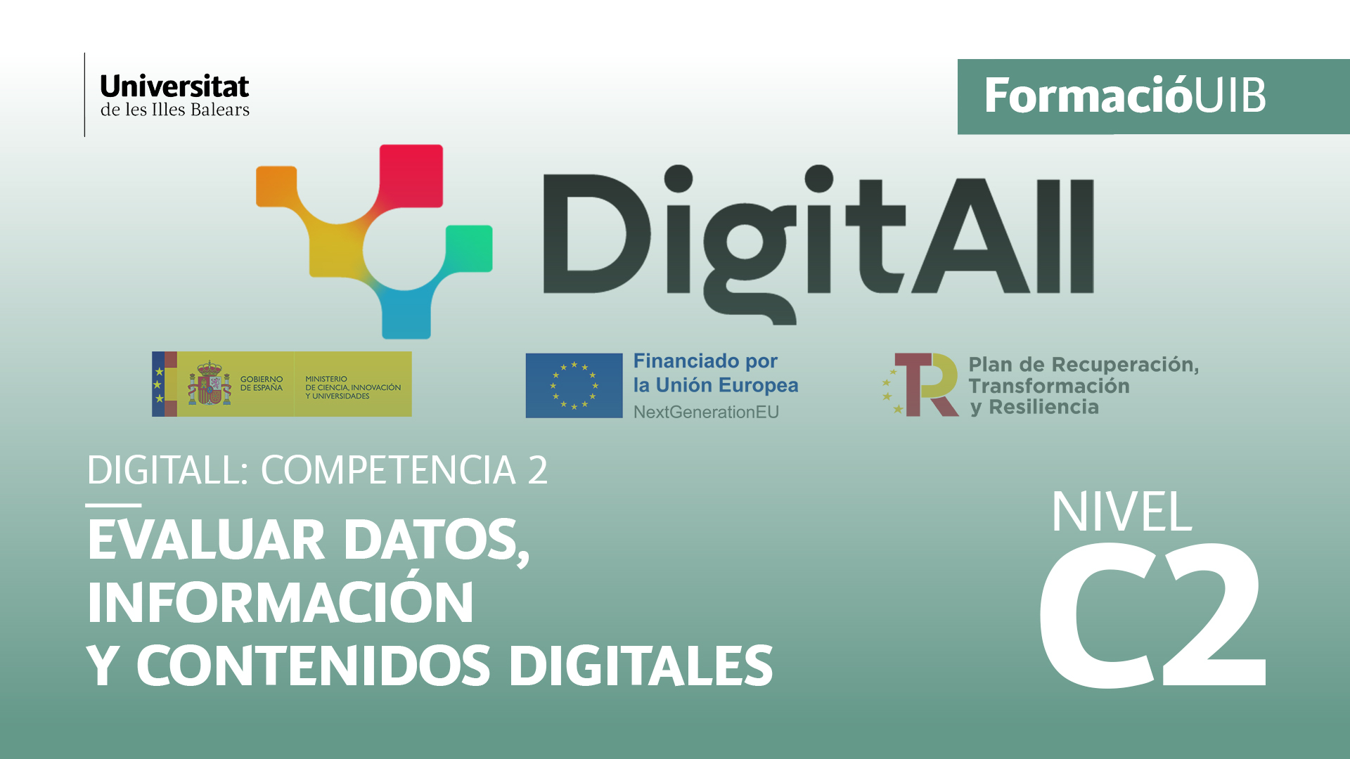 (Nivel C2) Introducción a la evaluación de datos, información y contenidos digitales