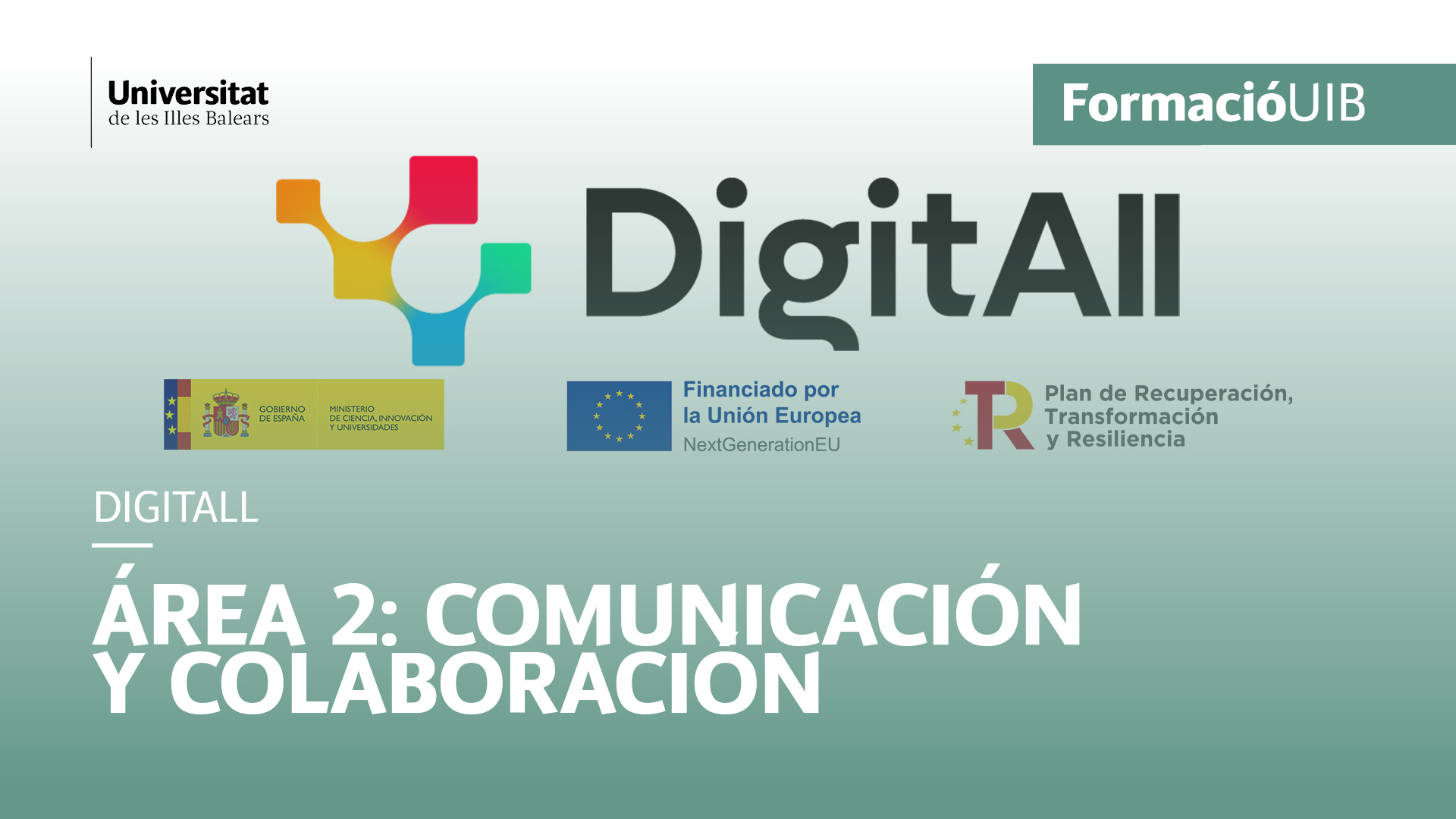 Área 2: Comunicación y colaboración