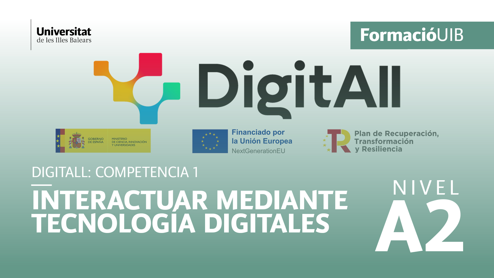 (Nivel A2) Introducción a la interacción mediante tecnologías Digitales