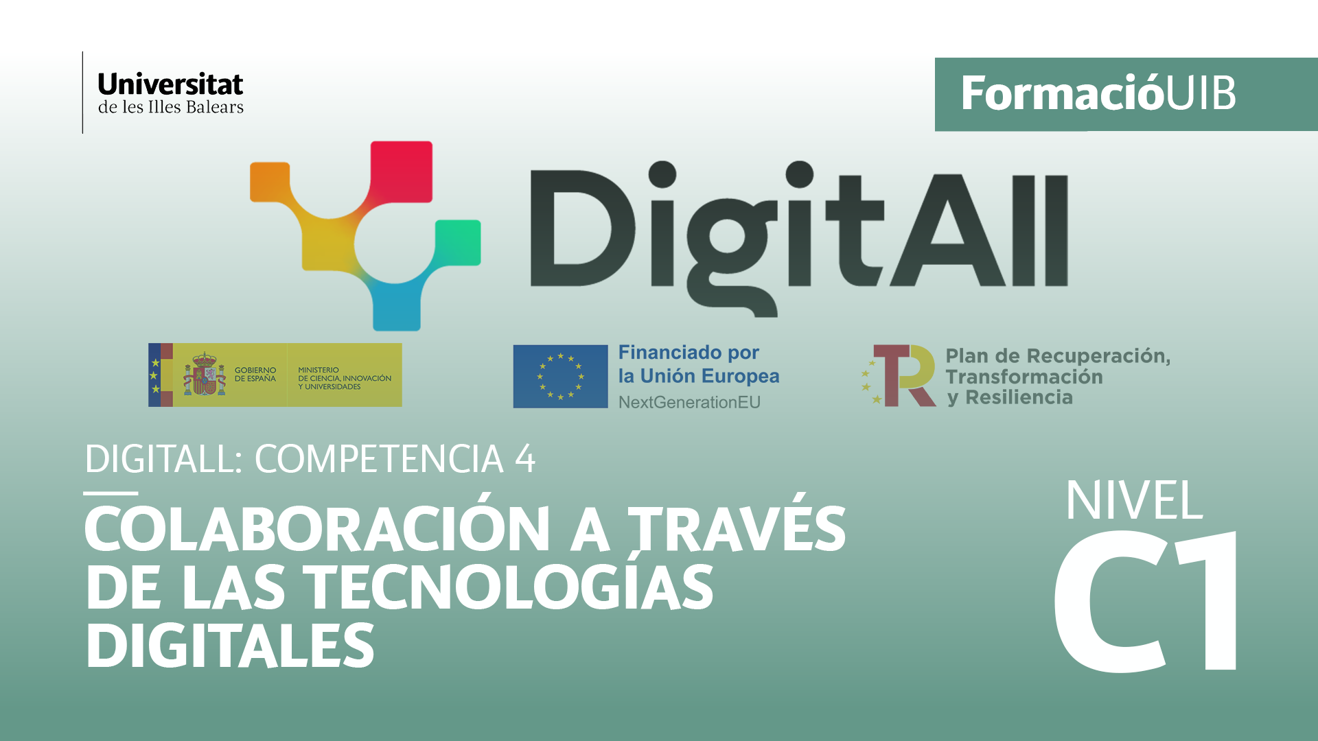 (Nivel C1) Introducción a la colaboración a través de tecnologías digitales