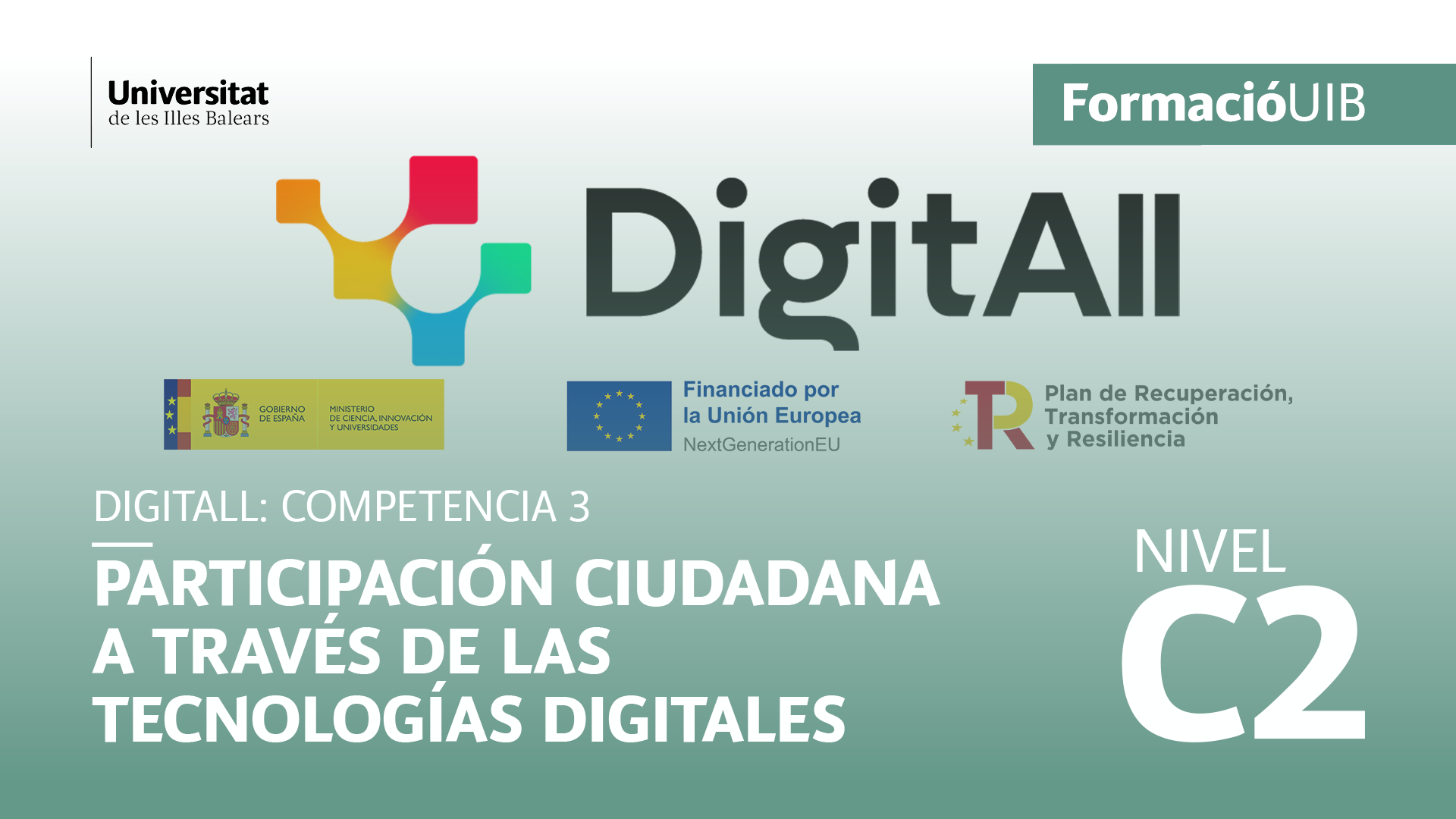 (Nivel C2) Introducción a la participación ciudadana a través de las tecnologías digitales
