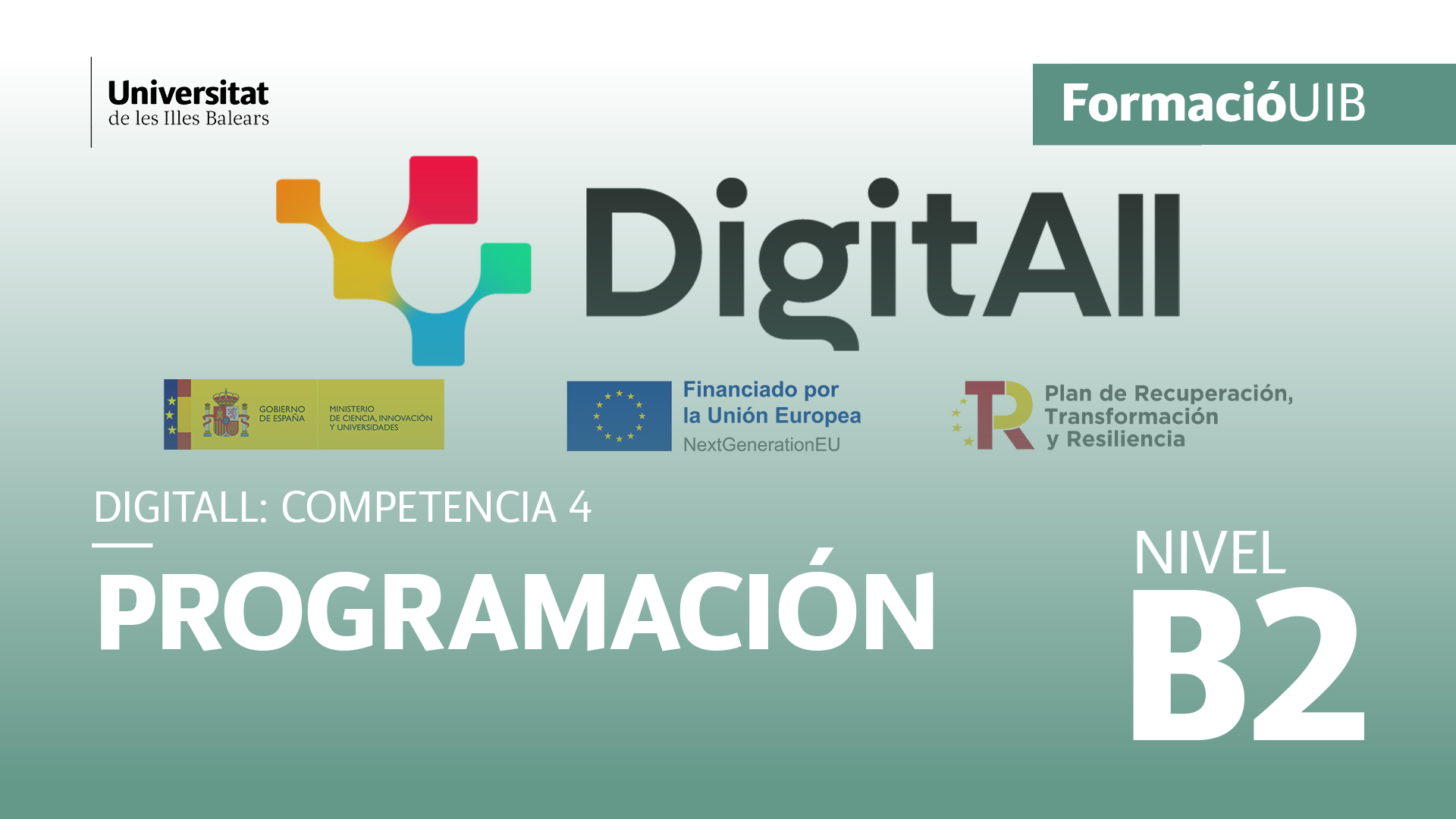 (Nivel B2) Introducción a la programación