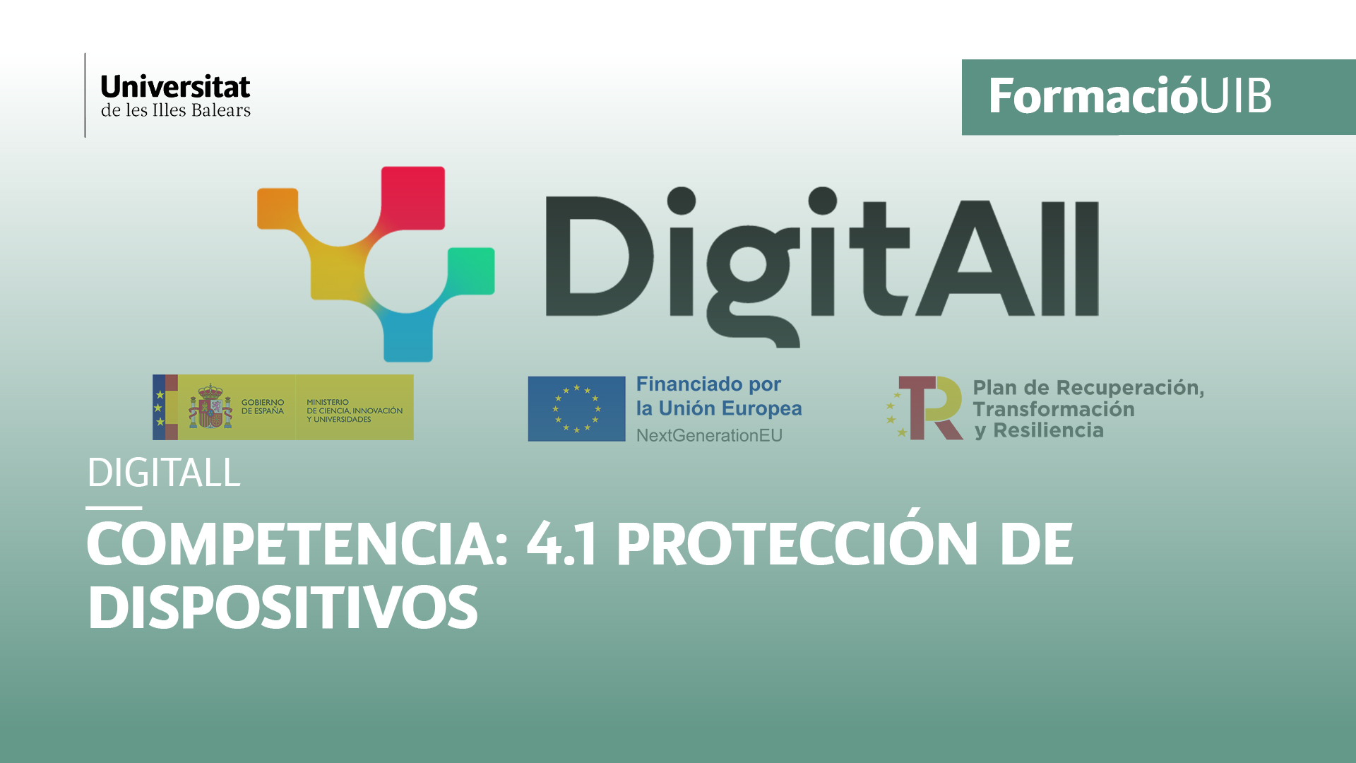 Introducción a la protección de dispositivos (Nivel A1)