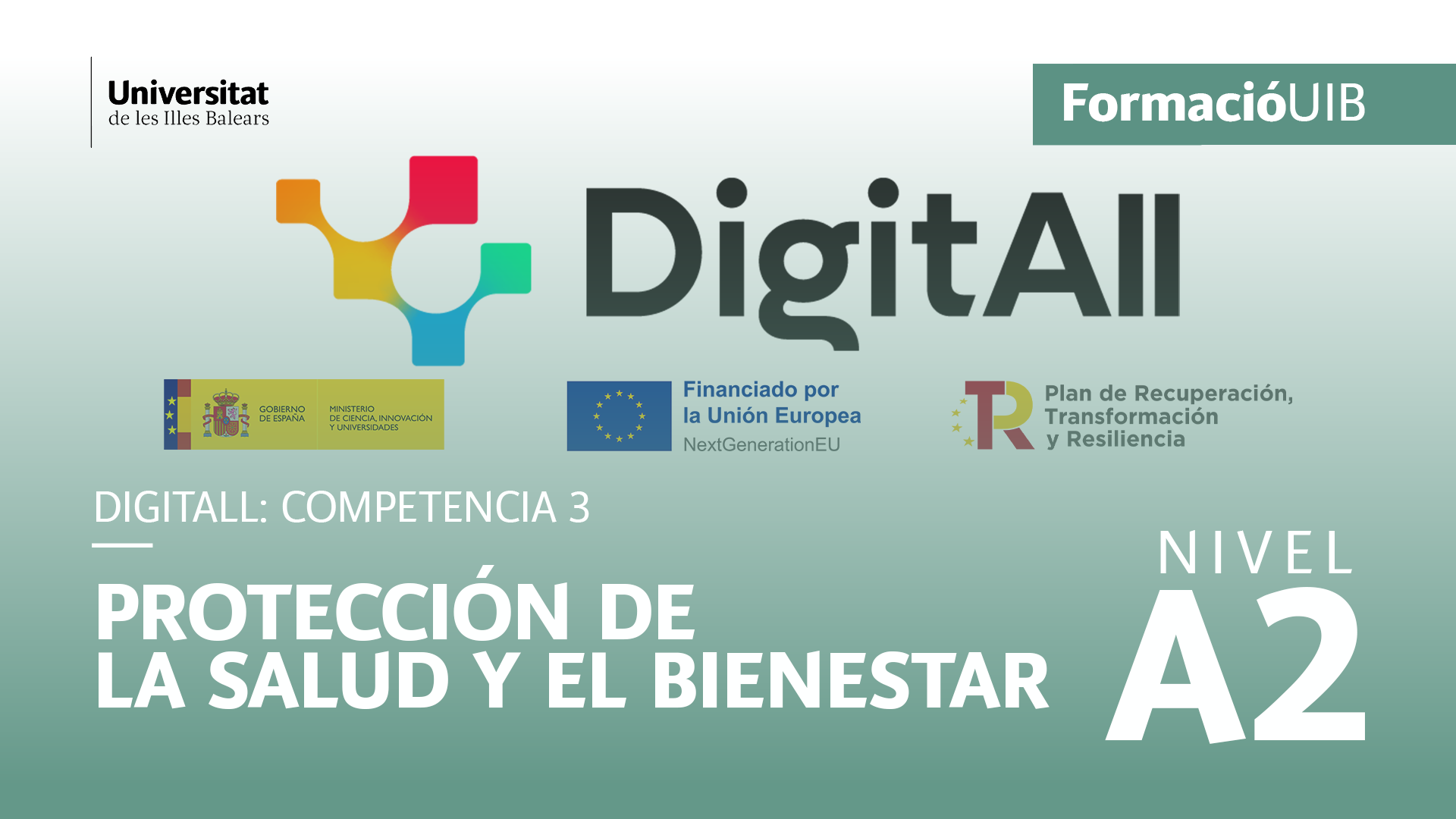 (Nivel A2) Introducción a la protección de la salud y del bienestar