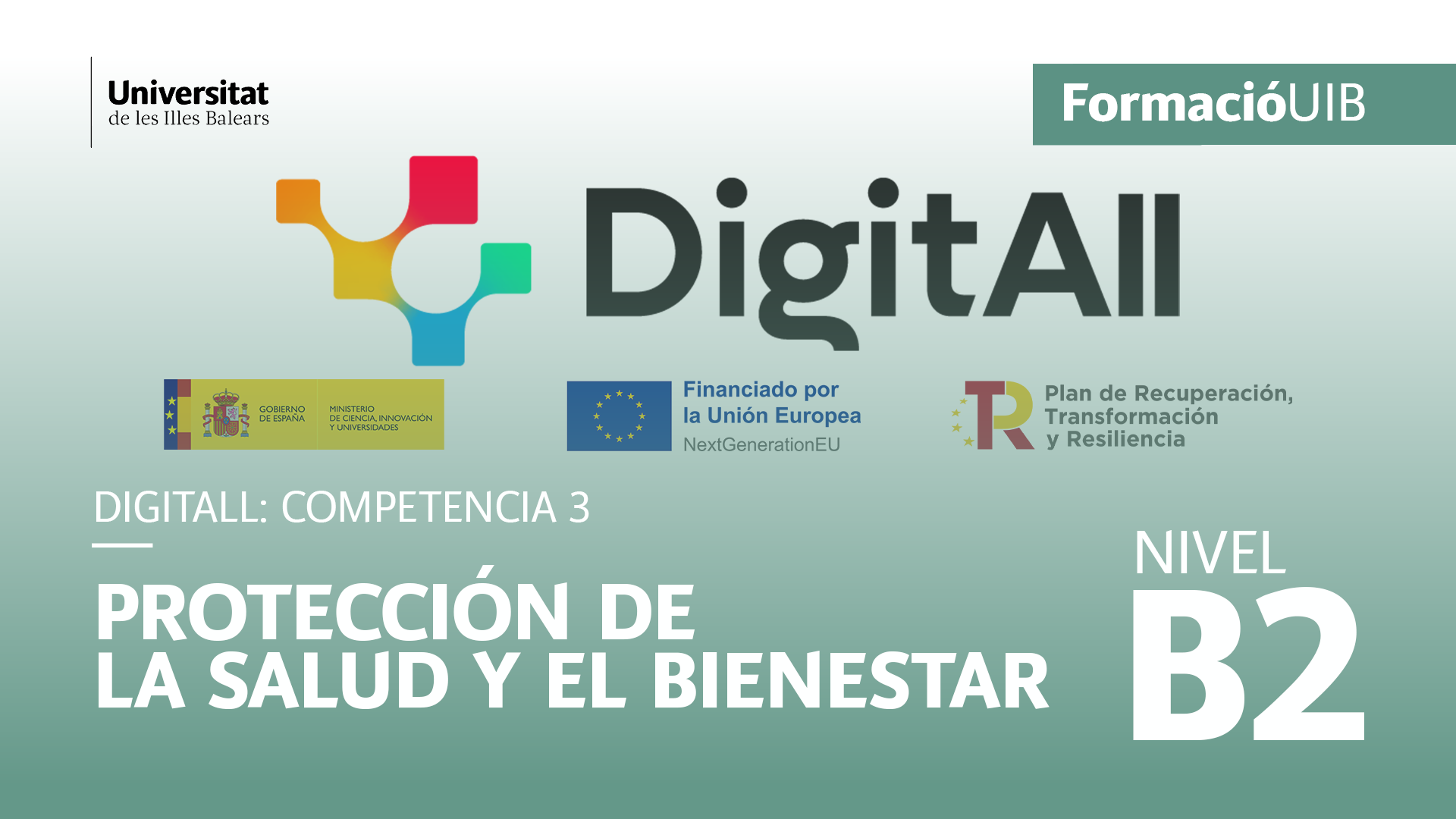(Nivel B2) Introducción a la protección de la salud y del bienestar