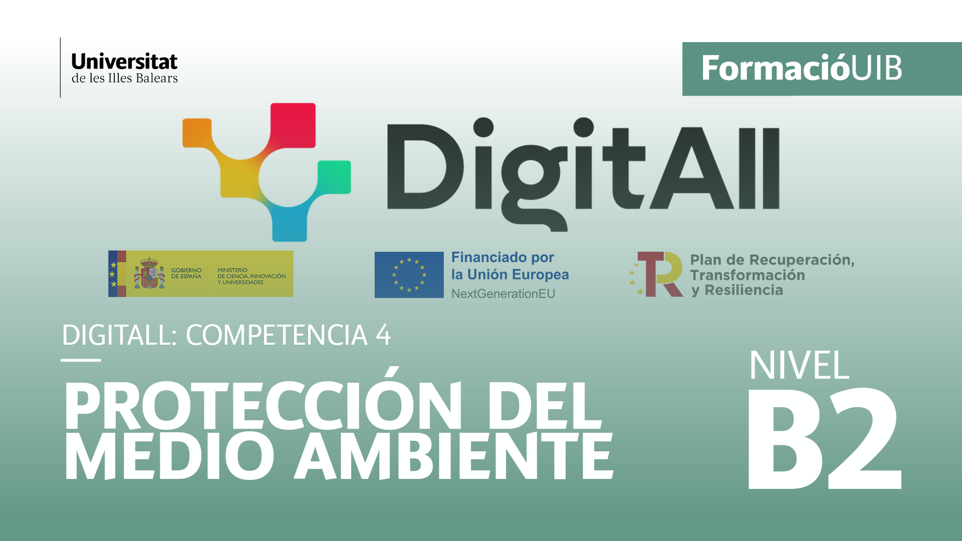 (Nivel B2) Introducción a la protección medioambiental
