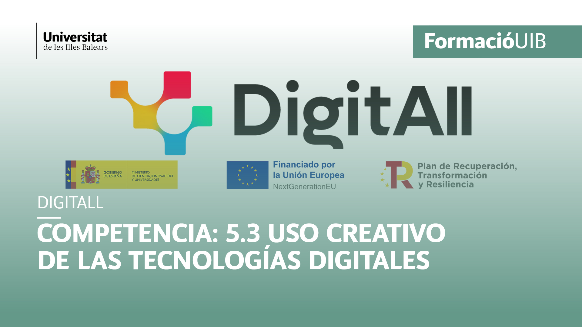 Introducción al uso creativo de la tecnología digital (Nivel A1)