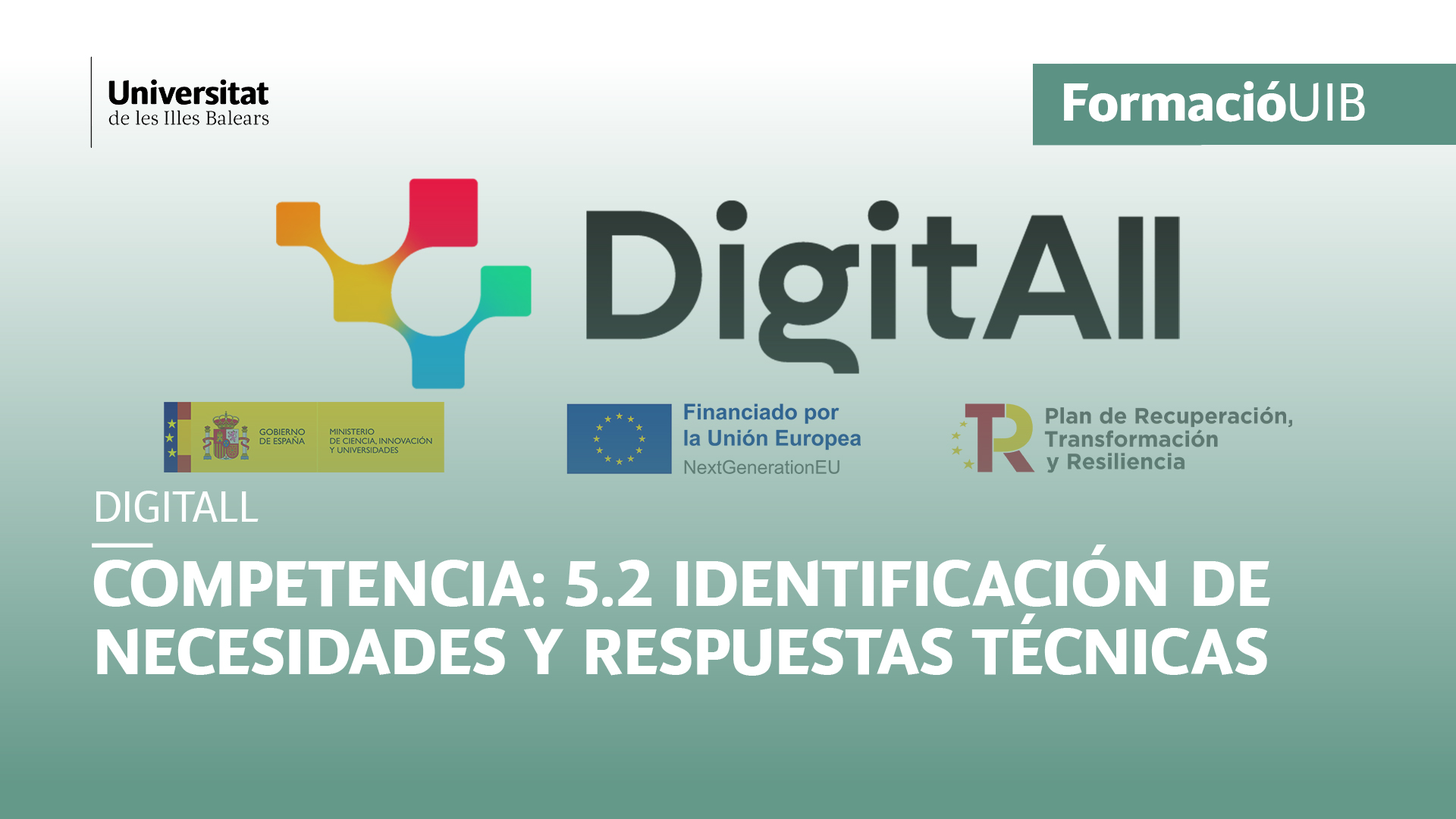 Introducción a la identificación de necesidades y respuestas tecnológicas (Nivel A1)