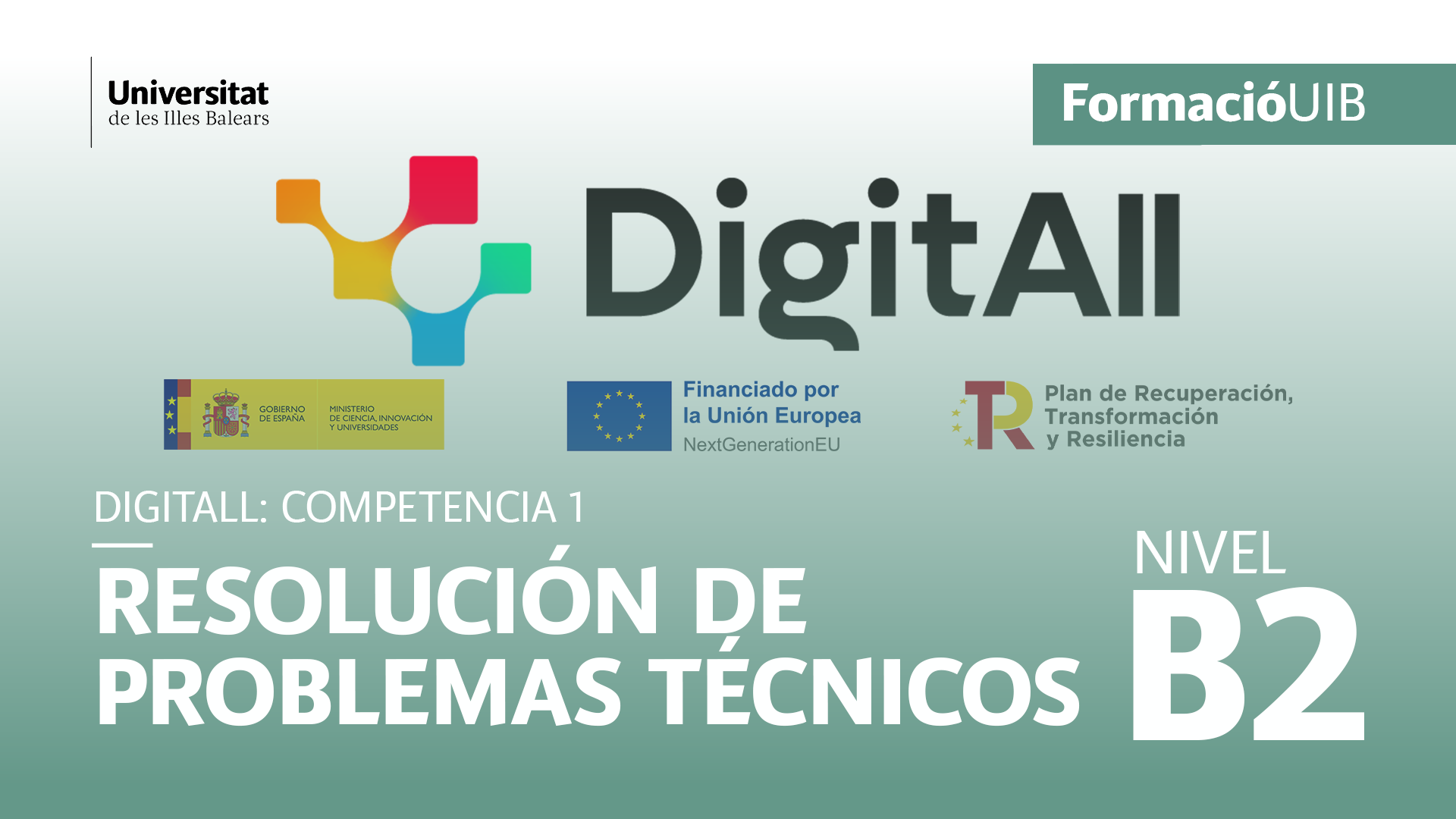 (Nivel B2) Introducción a la resolución de problemas técnicos