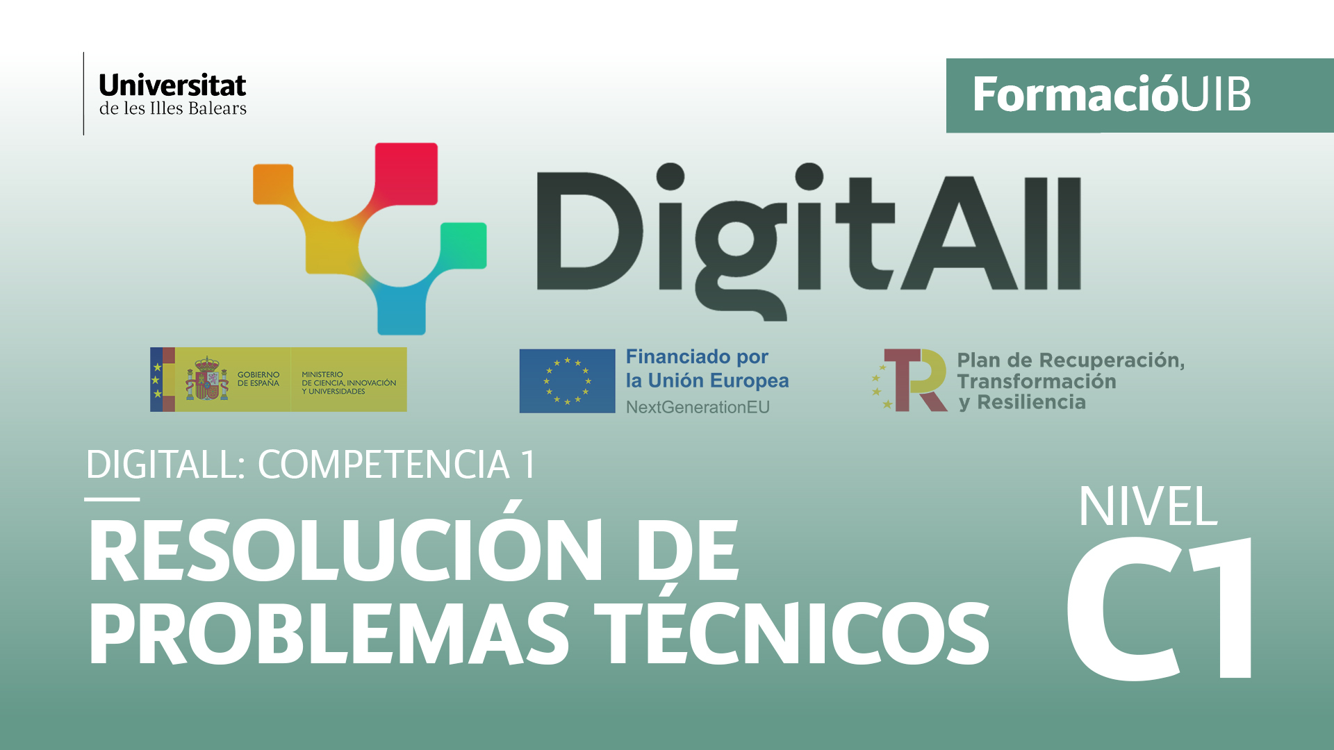 (Nivel C1) Introducción a la resolución de problemas técnicos