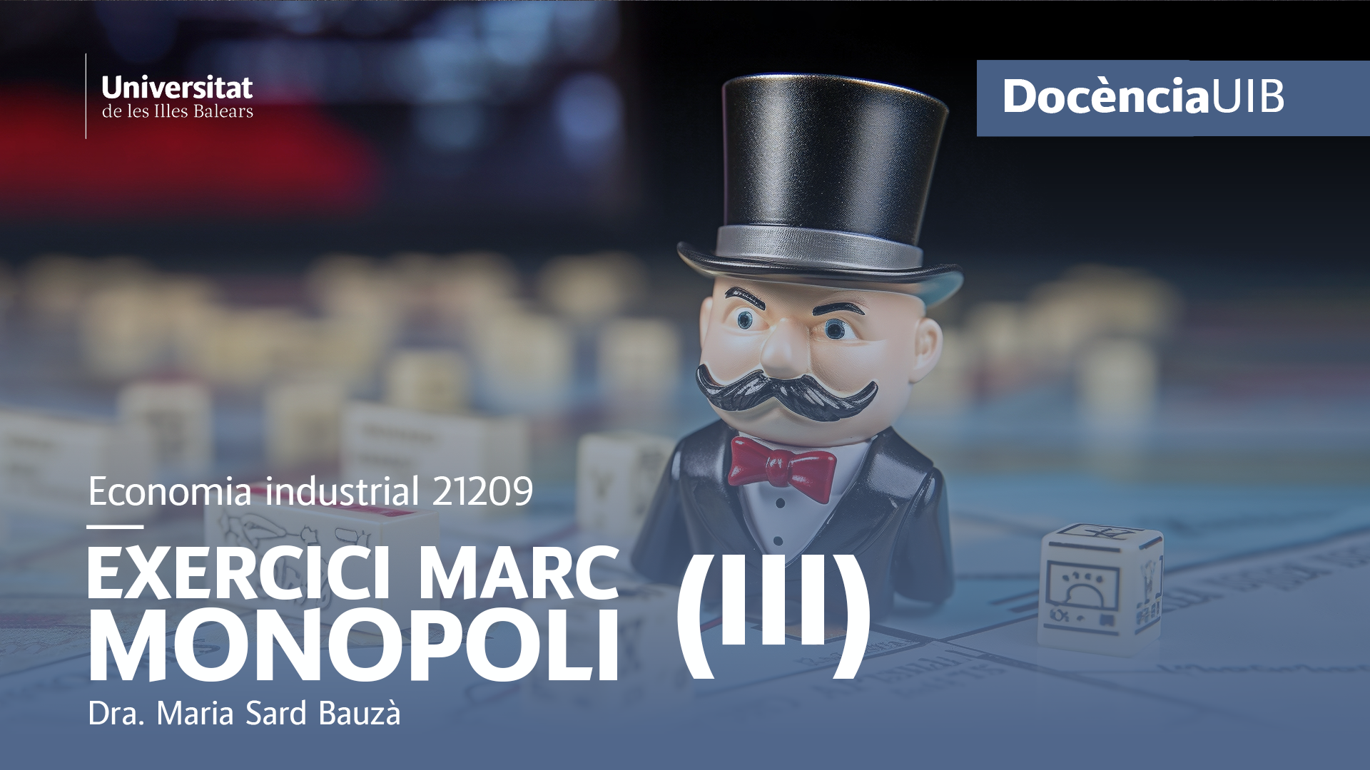 Industrial Economy. Framework exercise: Monopoly III